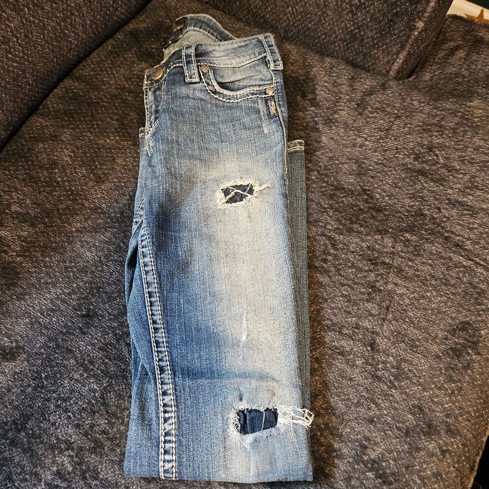 Silver jeans